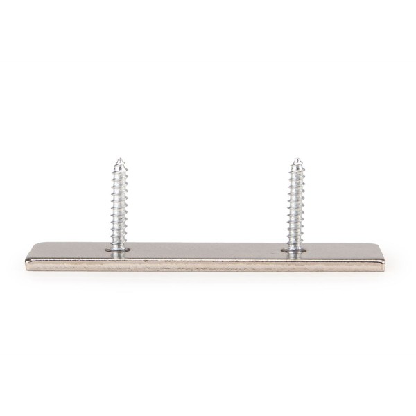 Magnet neodim bloc 80 x 20 x 4 mm cu găuri îngropate D4,5 / D9,46 mm cu șuruburi