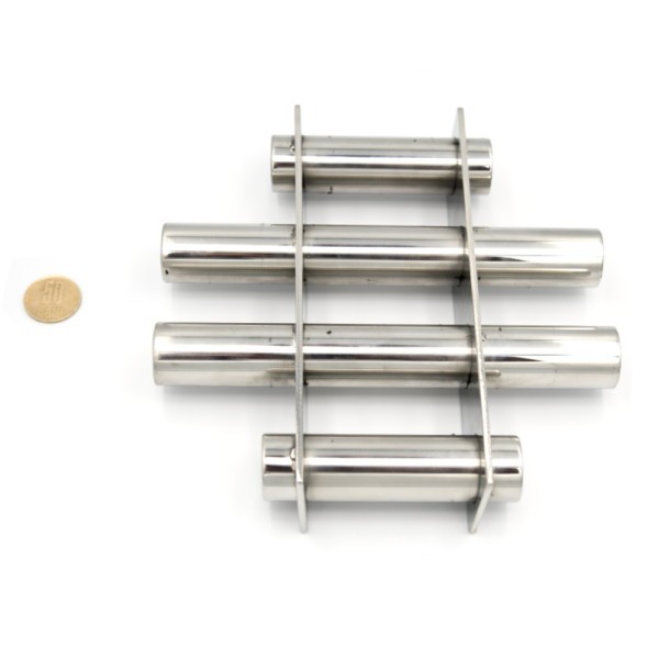 Кръгла магнитна филтърна решетка 200 x 200 x 25 мм с монета 50 стотинки