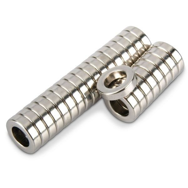 Неодимов магнит пръстен 12 x 6 x 3 мм две комплекта