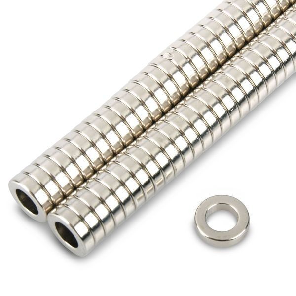 Неодимов магнит пръстен 12 x 6 x 3 мм - основно изображение