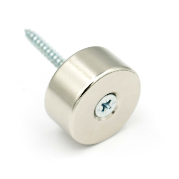 Magnet neodim inel 30 x 5,4 x 15 mm cu șurub