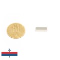 Неодимов магнит блок 15 x 4 x 4 мм с намагнитване