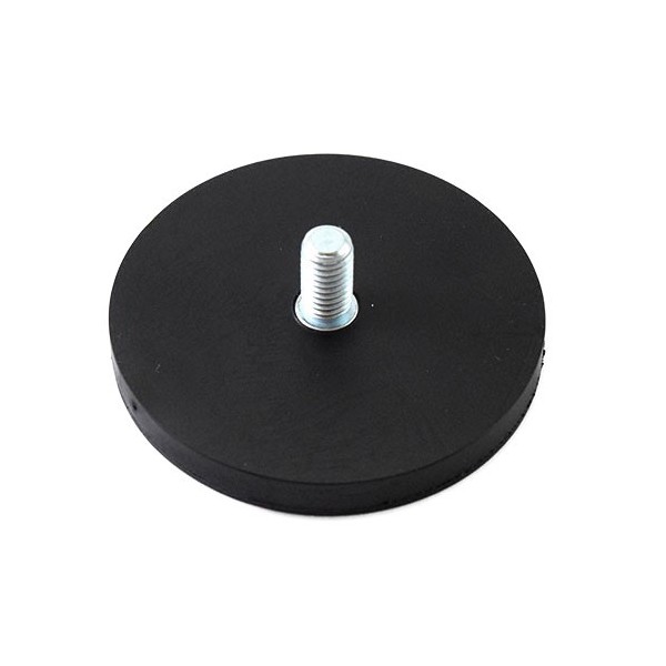 Magnet neodim oală D 66 mm cauciucat cu filet exterior imagine principală