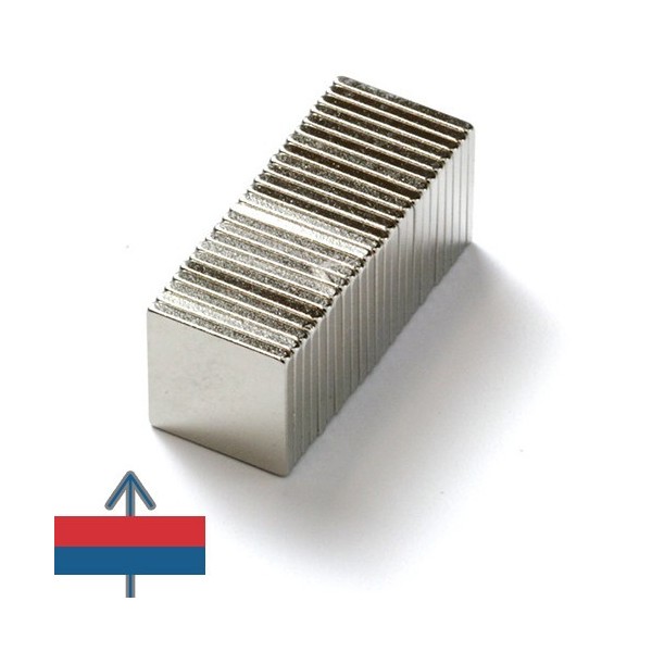 Magnet neodim bloc 10 x 10 x 01 mm 2