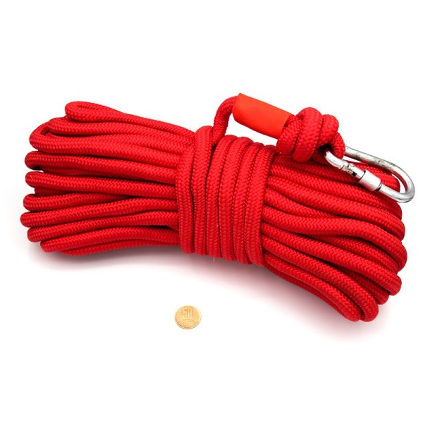 Funie magnet fishing / sfoară din polipropilenă, tip cordelină, 12 mm / 20 m cu 50 bani