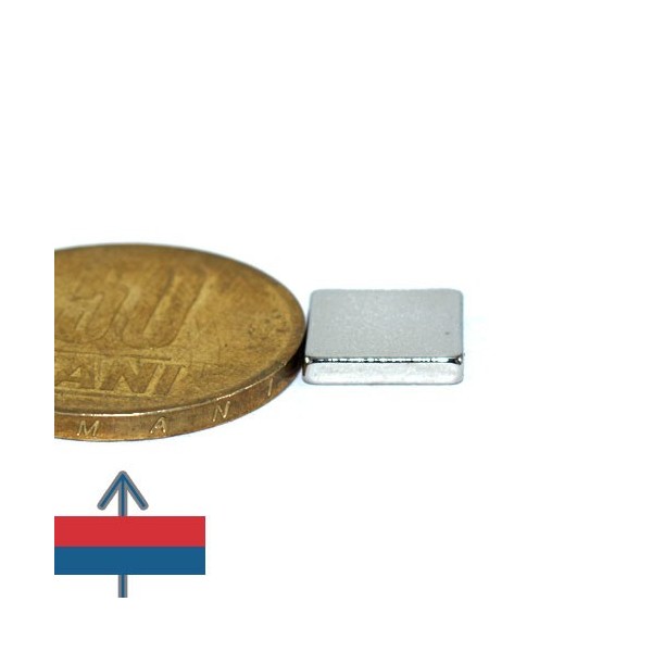 Magnet neodim bloc 10 x 10 x 02 mm 5