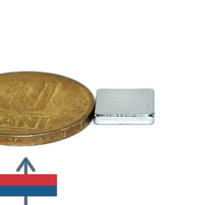Magnet neodim bloc 10 x 10 x 02 mm 5