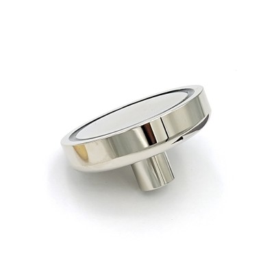 Magnet neodim oală D 48 mm cu gât filetat la interior