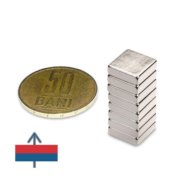 Magnet neodim bloc 10 x 10 x 03 mm 4