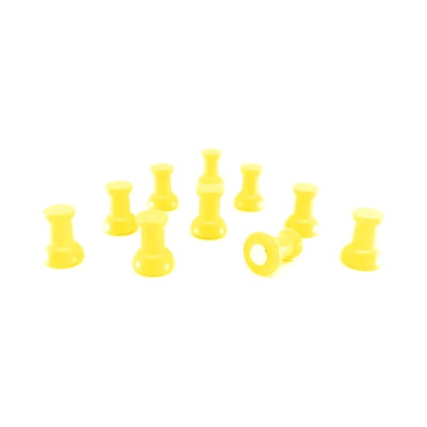 Неодимов магнитна плочка диаметър 10,8 x 14,5 мм, магнитен пин за дъска, червен