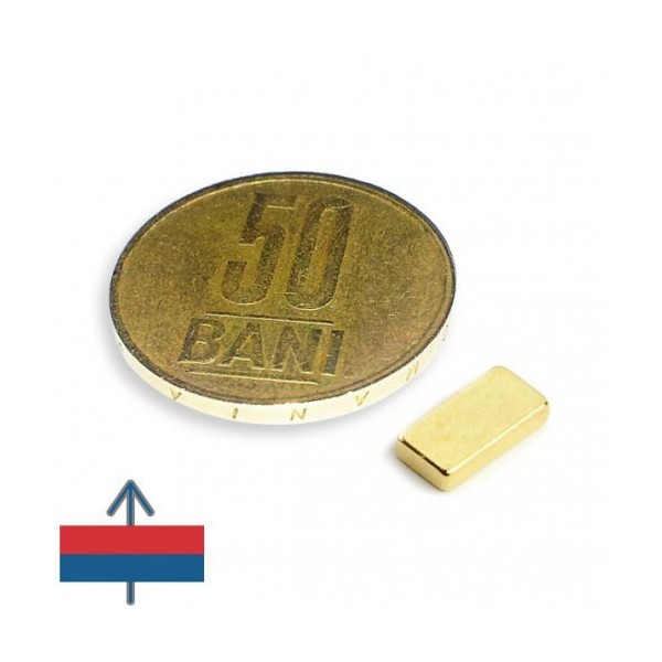 Magnet neodim bloc 10 x 05 x 02 mm 1