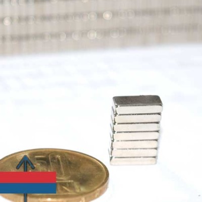 Magnet neodim bloc 10 x 05 x 02 mm 6