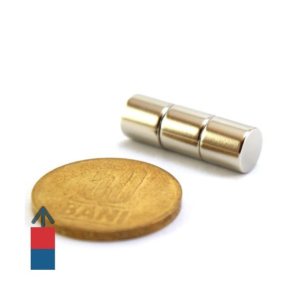 Неодимов магнит цилиндър 08 x 08 мм 3