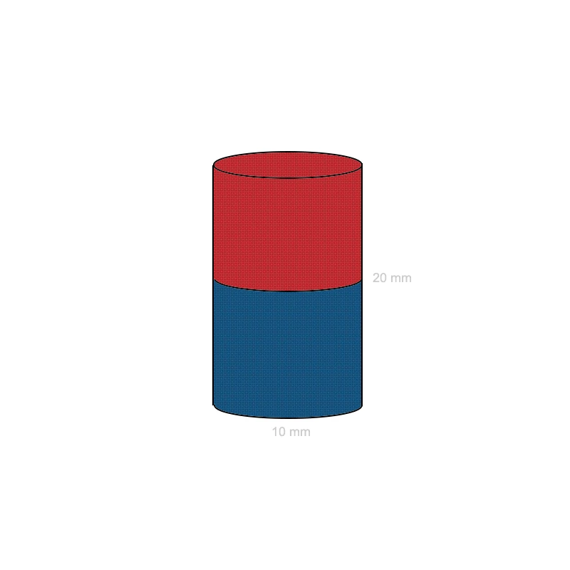 Magnet neodim cilindru 10 x 20 mm schematic