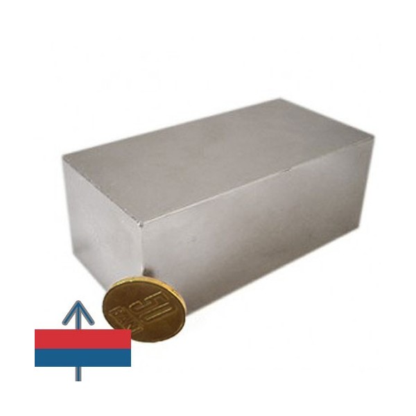 Неодимов магнит блок 100 x 50 x 40 мм