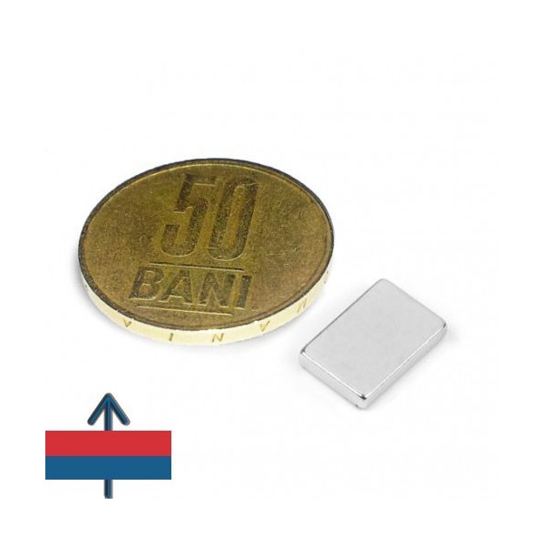 Неодимов магнит блок 12 x 8 x 0.2 мм 2