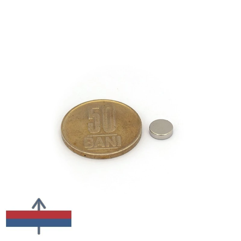 Magnet neodim disc 7 x 2 cu magnetizare