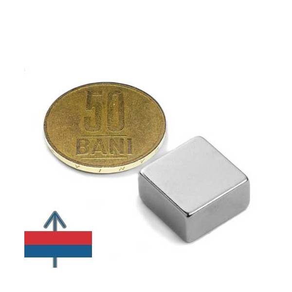 Неодимов магнит блок 15 x 15 x 8 мм 1