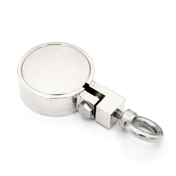 Неодимов магнит тенджера Ø75 мм с две страни x 200 кг - магнитен риболов STRONG