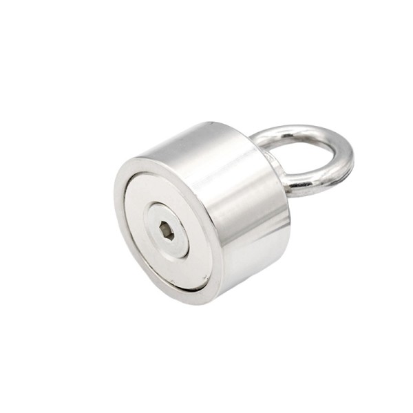 Magnet fishing 360° D 50 x H 30 mm - forță 180/45 kg - spate