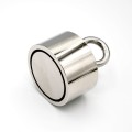 Неодимов магнит за риболов Ø60 x В35 мм - страничен изглед отзад