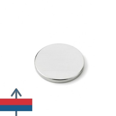 Magnet neodim disc 20 x 02 mm N52 magnetizare