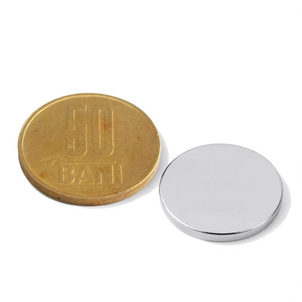 Magnet neodim disc 20 x 02 mm N52 cu 50 bani