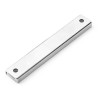 Magnet neodim bloc 80 x 13,5 x 5 mm, în carcasă, cu 2 găuri D 3,3 și șanfren D 6,5 2