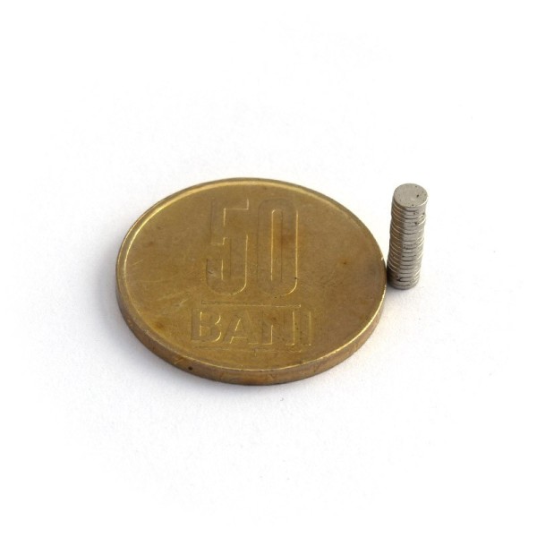 Magnet neodim disc 3 x 0,5 mm - N42 grup
