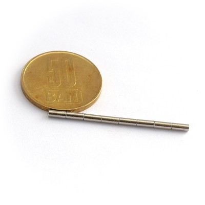 Magnet neodim cilindru 2 x 5 mm - N50 grup sugereaza magnetizarea