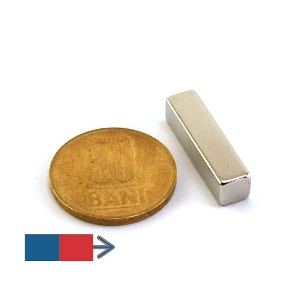 Неодимов магнит блок 25 x 6 x 6 мм 1