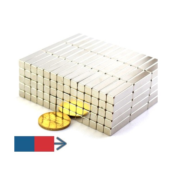 Неодимов магнит блок 25 x 6 x 6 мм 4