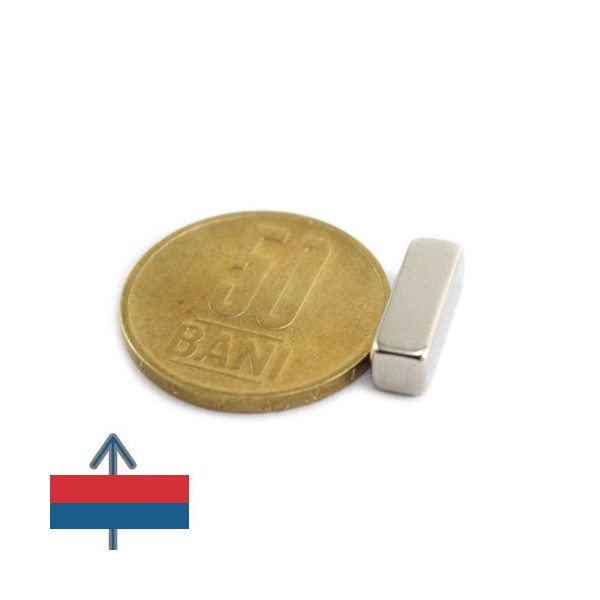 Неодимов магнит блок 15 x 5 x 5 мм 1