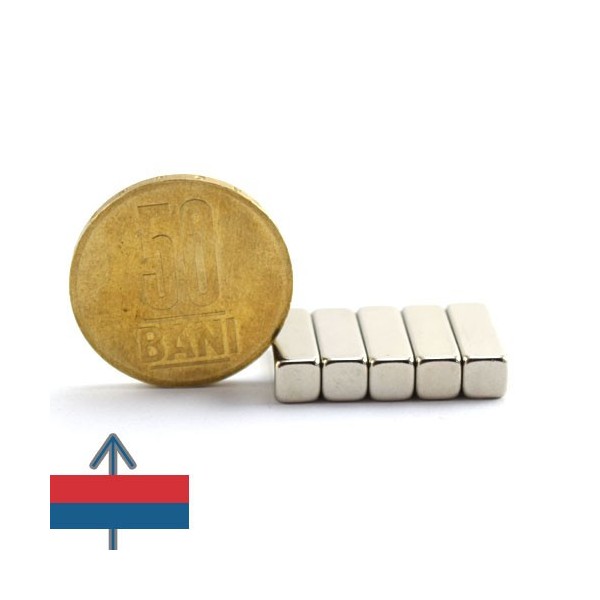 Magnet neodim bloc 15 x 05 x 05 mm 3