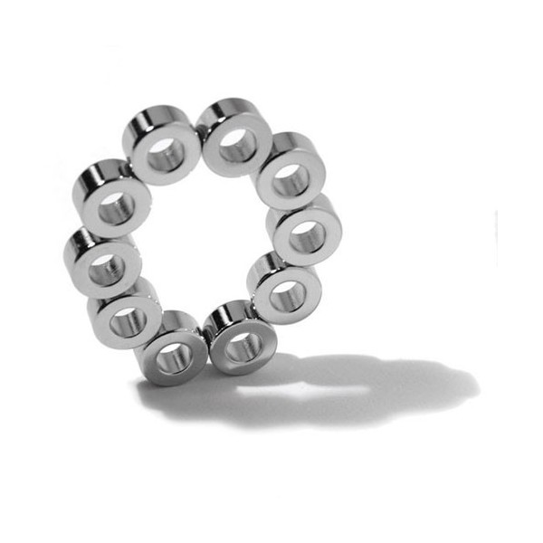 Неодимов пръстенов магнит 10 x 05 x 05 мм демонстрация радиални магнити 2