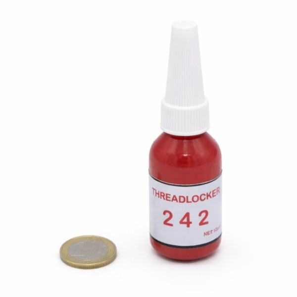 Adeziv pentru filet și fixarea șuruburilor (Threadlocker) - cu moneda de 1 euro