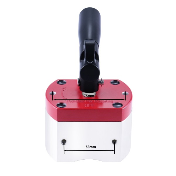 Sistem magnetic comutabil pornit/oprit multifuncțional - forță 300 kg de ridicare poziționare găuri M5 și M6