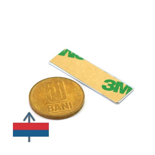 Неодимов магнит блок 40 x 12 x 1 мм 2