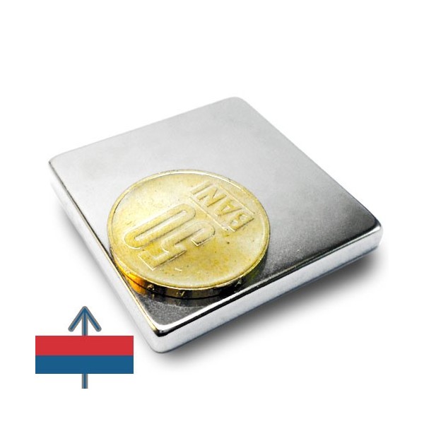 Неодимов магнит блок 40 x 40 x 0.5 мм 1