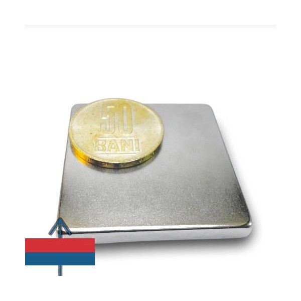 Неодимов магнит блок 40 x 40 x 0.5 мм 2