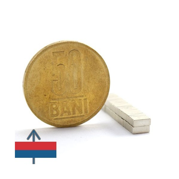 Magnet neodim bloc 5 x 2 x 1 mm 2