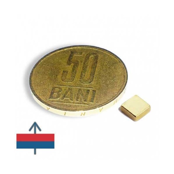 Неодимов магнит блок 5 x 5 x 2 мм Аурит