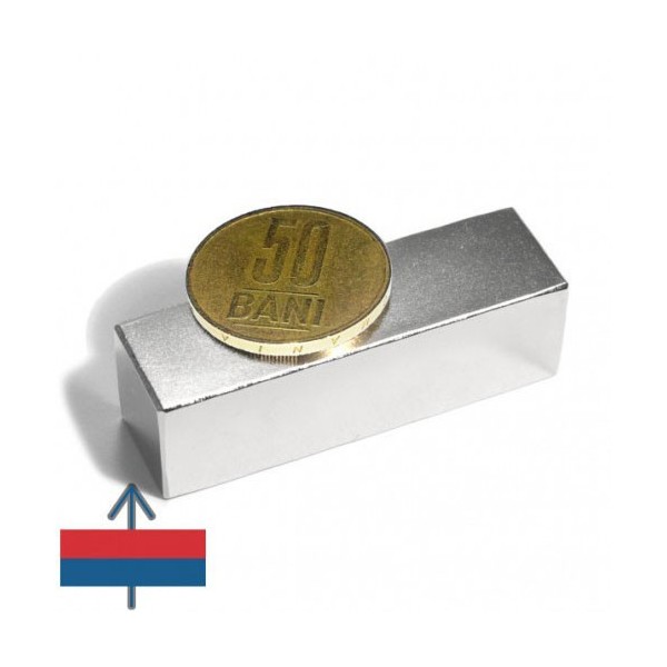 Неодимов магнит блок 50 x 15 x 15 мм 1