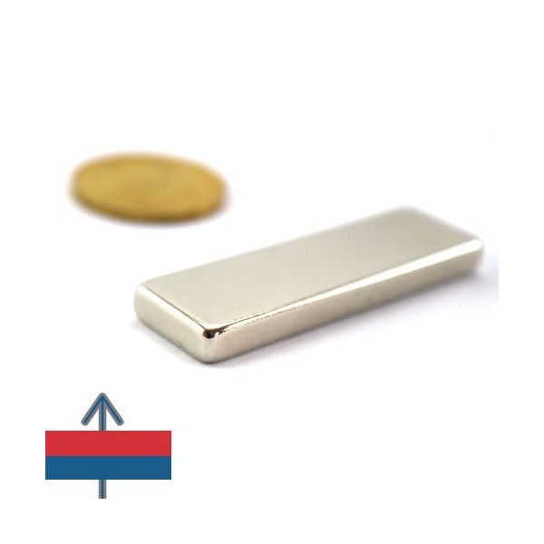 Неодимов магнит блок 50 x 15 x 0.5 мм 3