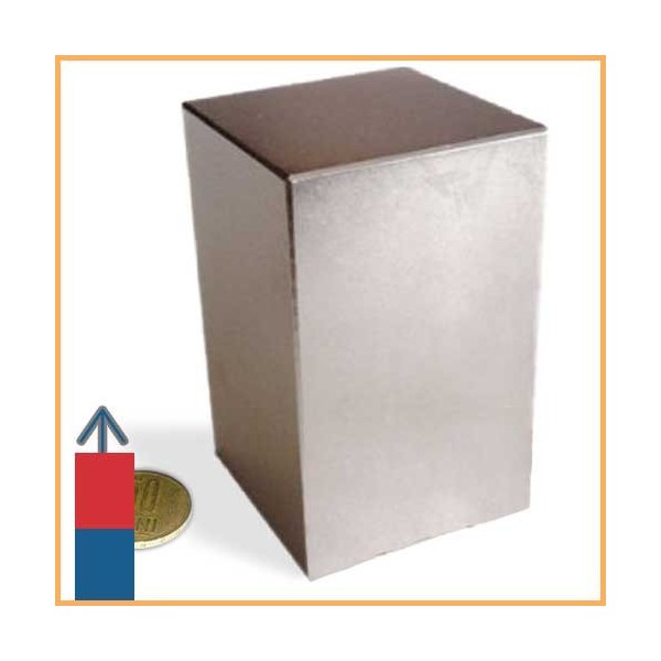 Magnet neodim bloc 50 x 50 x 80 mm 3