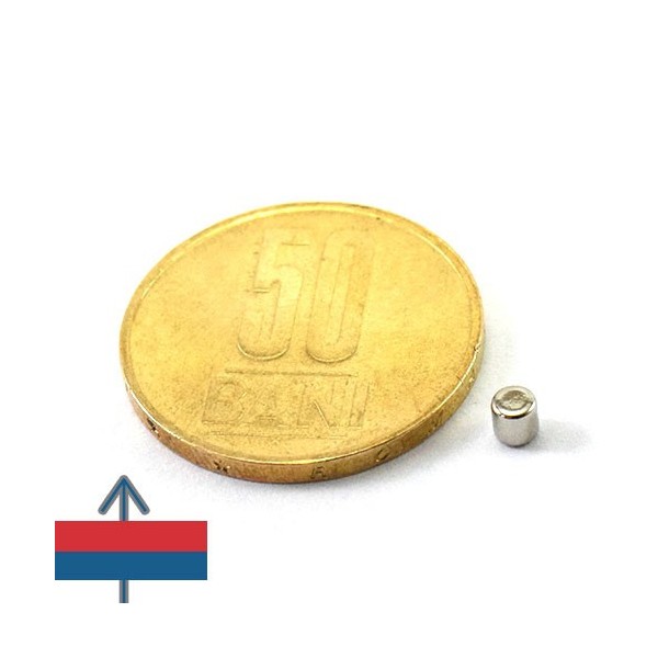 Неодимов магнит цилиндър 3 x 3 мм 1