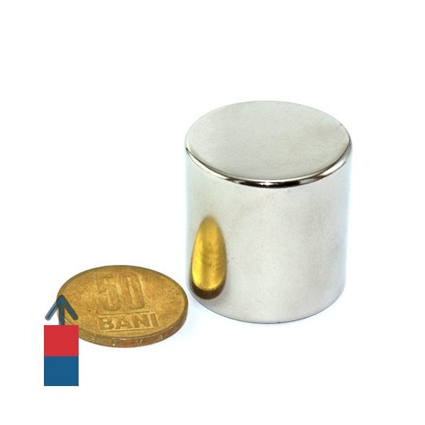 Magnet neodim cilindru 30 x 30 mm 1