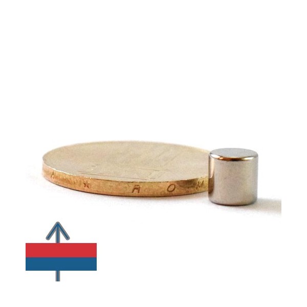 Неодимов магнит цилиндър 6 x 6 мм 2