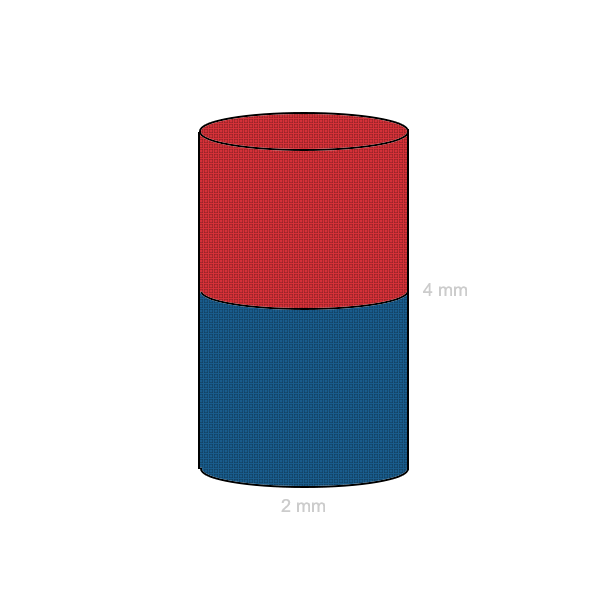 Неодимов магнит цилиндър 2 x 4 мм C
