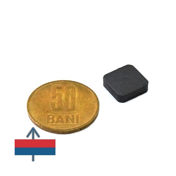 Magnet ferita bloc 12 x 12 x 4 mm 1